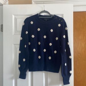Polka dot J. Crew Sweater